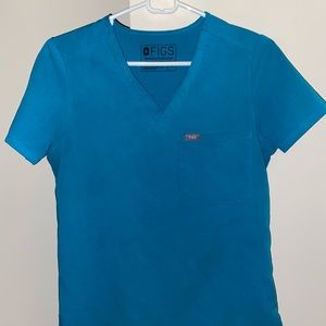 Figs Catarina XS Top TEAL